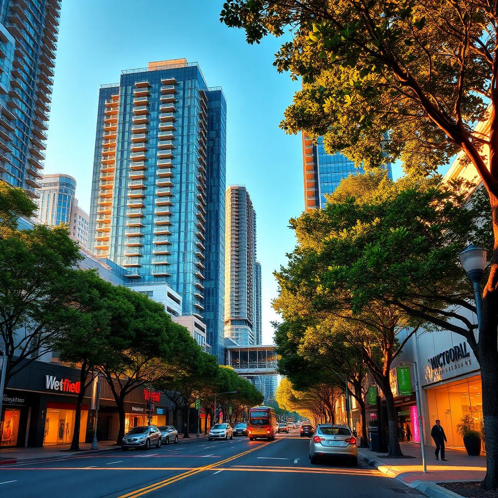 Chatswood Sydney high-rise apartments along Victoria Avenue at golden hour — Reactive plumbers and electricians service the Upper North Shore